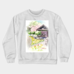 Spring in Maxell Cherry Gardens Crewneck Sweatshirt